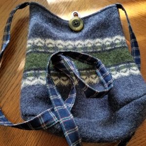 Handmade Crossbody bag 9x9,  brand new never used